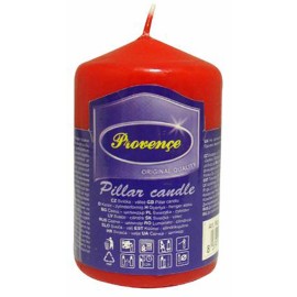 Neparfumovaná sviečka PROVENCE 8cm červená