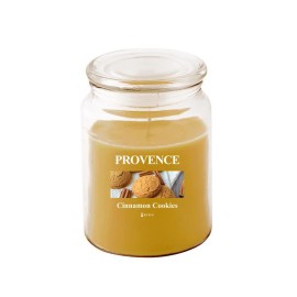 Vonná sviečka v skle PROVENCE 95 hodín škoricové sušienky