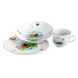 Porcelánová jedálenská súprava THUN krtko 3ks