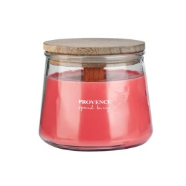 Vonná sviečka v skle PROVENCE drevený knôt 28 hodín spiced berry