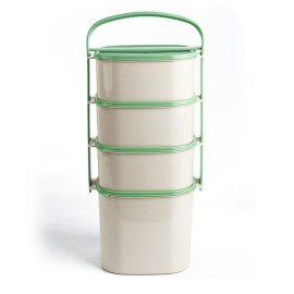 Plastový obedár 3x1l + 2l MIX farieb viečok
