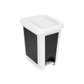 Plastový nášlapný kôš na odpadky HEIDRUN 20l MIX farieb