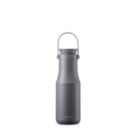 Nerezová termoska s uchom LOCK Metro 470 ml šedá
