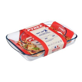 Sklenený pekáč PYREX 2ks 3,7l a 2,2l borosilikát