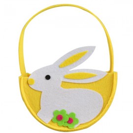 Plstený veľkonočný košík 22cm zajačik