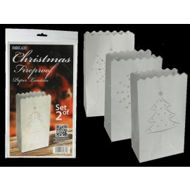 Lampáš vianočný, 2 ks, ohňovzdorný papier