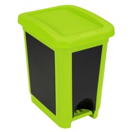 Plastový nášlapný kôš na odpadky HEIDRUN 20l MIX farieb