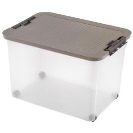 Plastový úložný box s vekom HEIDRUN R-box 45l.