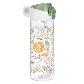 Fľaša na pitie so slamkou TORO 750ml botanica