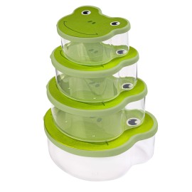 SADA 4 POHÁROV NA DESIATU ŽABA 180/310/500/710ML STR