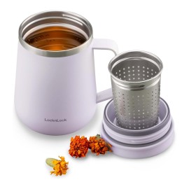 Termohrnček s uchom LOCK Metro 400ml fialový