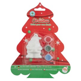 SANTA 8,5 CM + 3 BARVY + ŠTĚTEC
