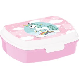 SVAČINOVÝ BOX JEDNOROŽEC 17,5X14,5X6,5 CM, PLAST