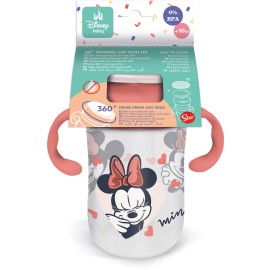 TRÉNINGOVÝ HRNČEK S UŠKAMI MINNIE 395 ML