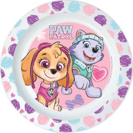 Plastový tanier Paw Patrol 22cm ružový